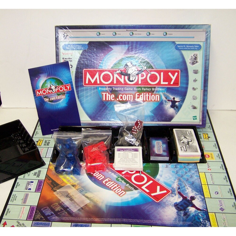 Monopoly Dot Com Board Game RESEALED The .com Edition Collectors